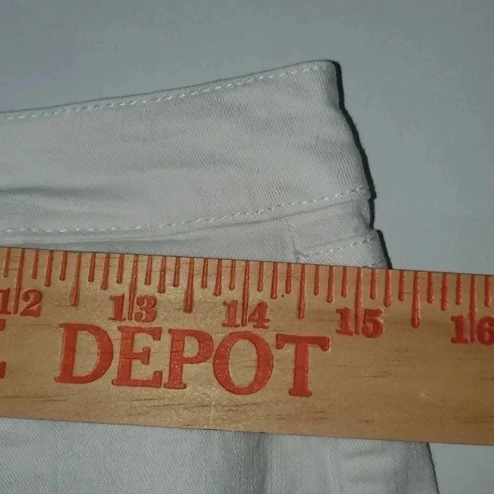 Nine West Gramercy Skinny Capri White Ankle Jeans Size 4 - Picture 16 of 16